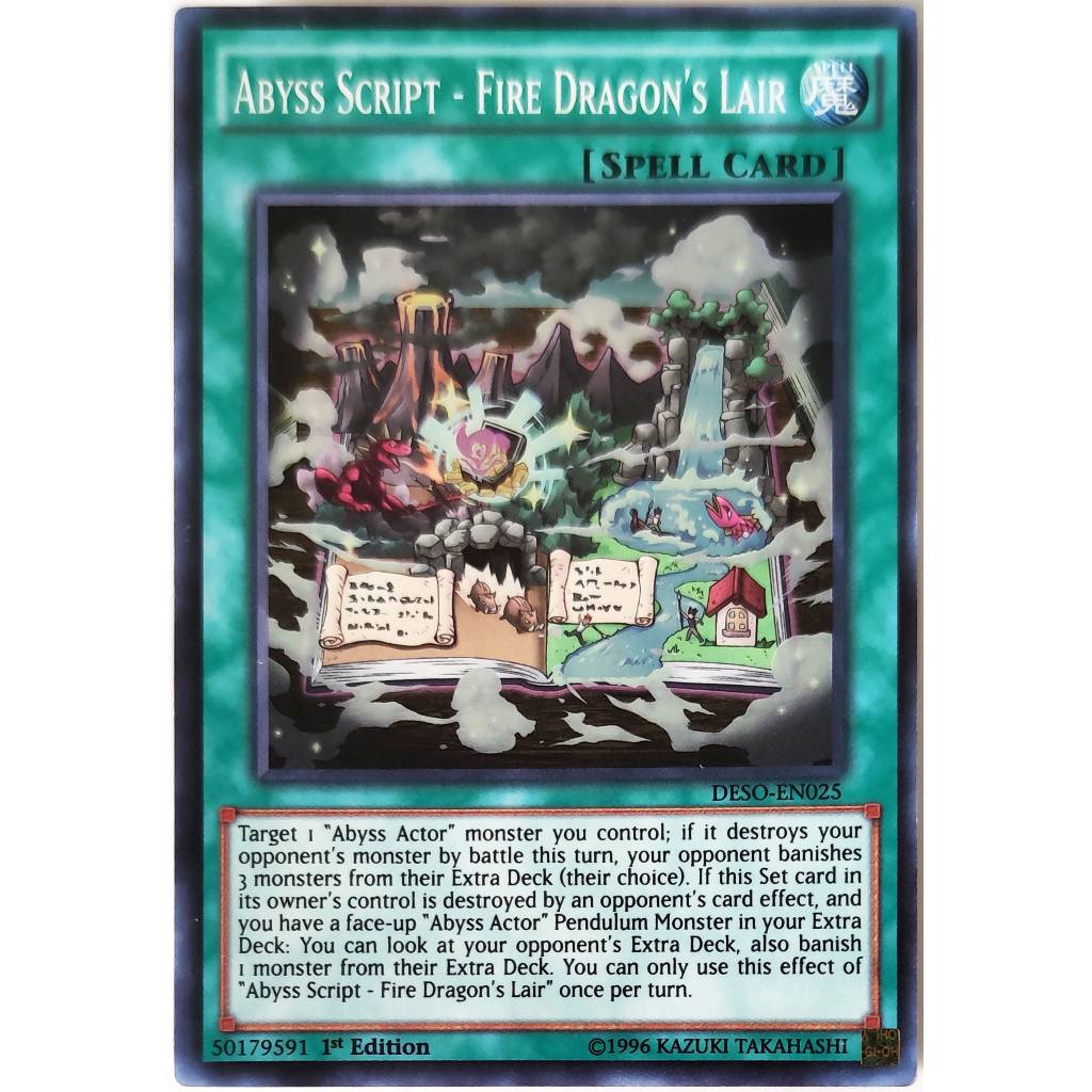 [Thẻ Yugioh] Abyss Script - Fire Dragon's Lair |EN| Super Rare