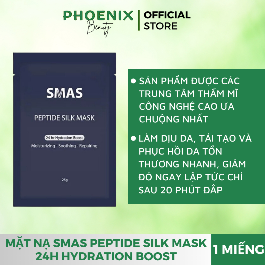 (CHÍNH HÃNG) Mặt nạ dưỡng và phục hồi da SMAS Peptide Silk Mask thích hợp da kích ứng hoặc sau xâm lấn | BigBuy360 - bigbuy360.vn