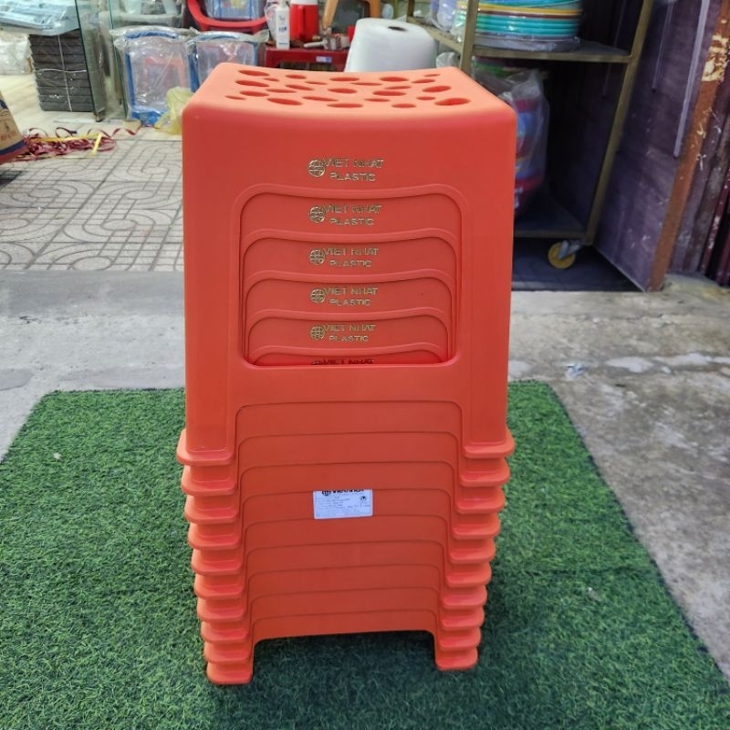 Combo 10 ghế trà chanh nhựa size đại - Việt Nhật