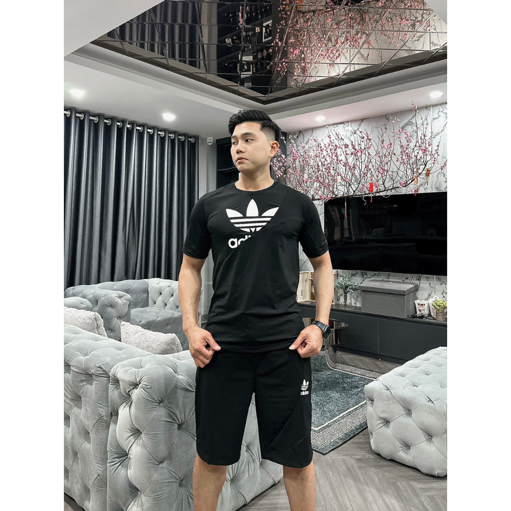 Bộ thể thao Adidas chất vải lạnh co giãn cao cấp mẫu 2023.
