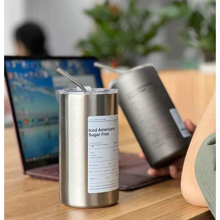 Ly Giữ Nhiệt Iced Americano Inox 304 Cao Cấp Không, Cốc Uống Nước Giữ Nhiệt Có Ống Hút | BigBuy360 - bigbuy360.vn