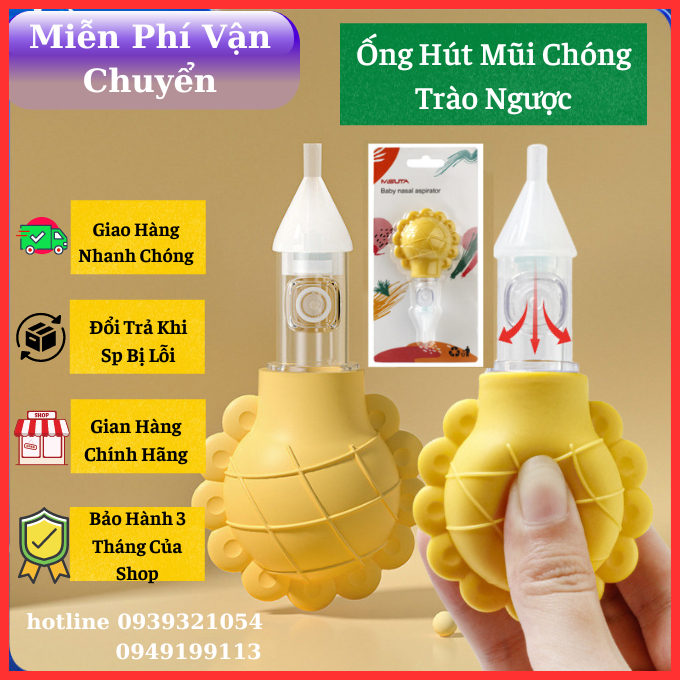 Hút mũi cho bé, dụng cụ hút mũi cho trẻ sơ sinh, ống hút mũi chống trào ngược Misuta, hút dịch mũi