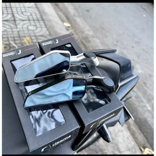 Gương Chiếu Hậu Rizoma 744 Chân Ngắn Nhôm CNC Cực Đẹp