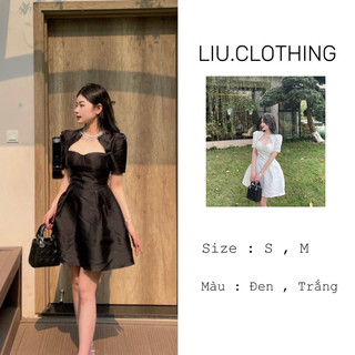 ĐẦM VÁY TACTA DỰ TIỆC MIX DÂY ĐÁ SANG CHẢNH *BASIC DRESS