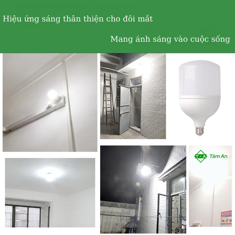 Bóng đèn led 30w 40w 50w 60w tản nhiệt nhôm G8 bulb trụ siêu sáng, tiết kiệm điện chính hãng BH 24 tháng