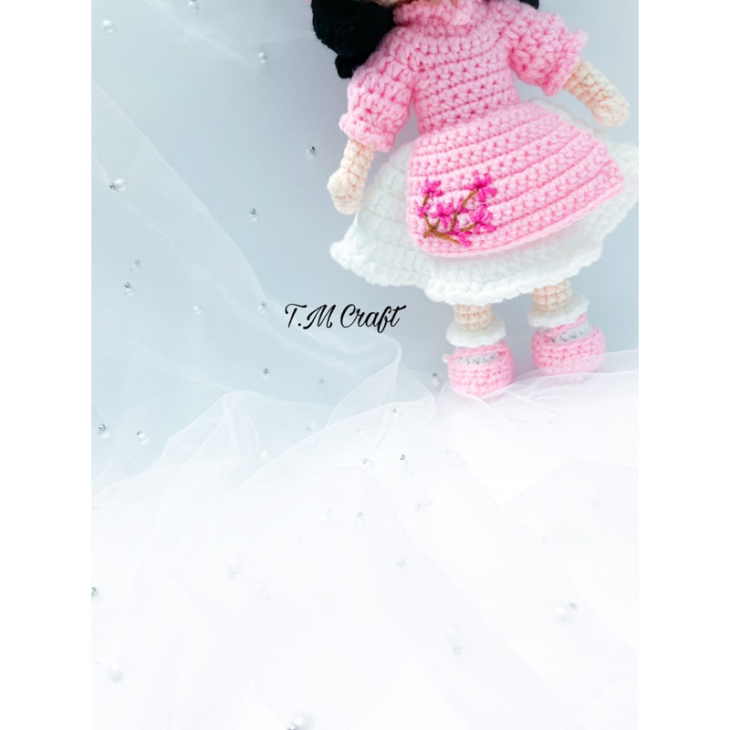 Búp bê áo dài xinh xắn len handmade