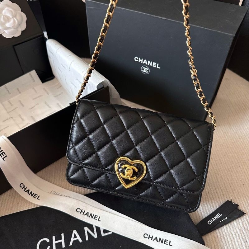 Túi nữ cực xinh C.N woc da mịn bộ khóa hình trái tim sz19x12cm fullbox