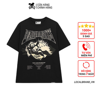 [LOCAL BRAND] Áo thun Bad Habits Fallen Angel Tee form rộng vải Cotton - Thời trang nam nữ Unisex Streetwear Hàn Quốc