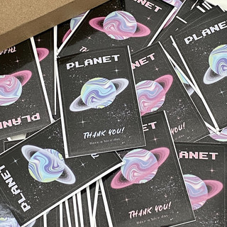 Set 5 sticker niêm phong planet