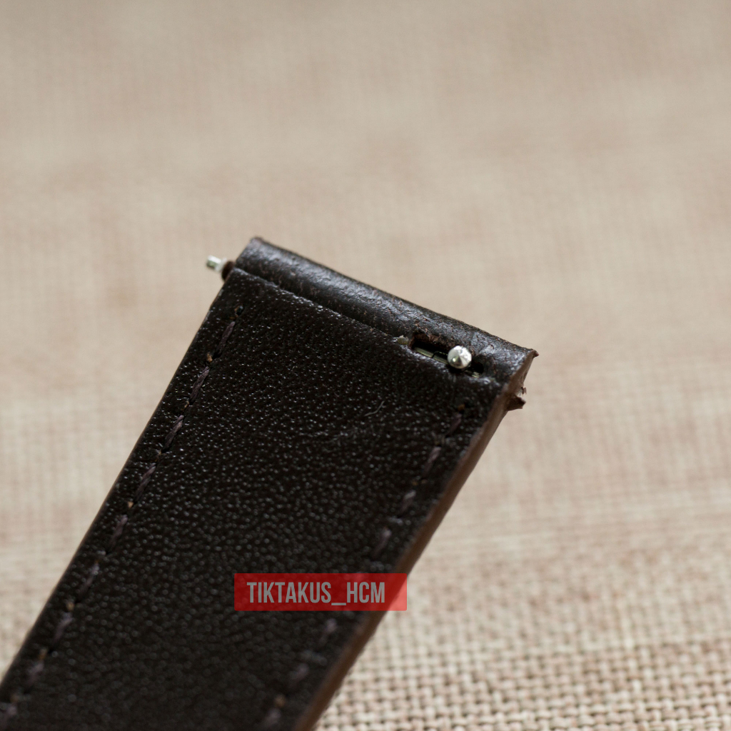 Dây đồng hồ da bò thật, chốt thông minh, da bò Vacheta đủ size 18mm 19mm 20mm 21mm 22mm