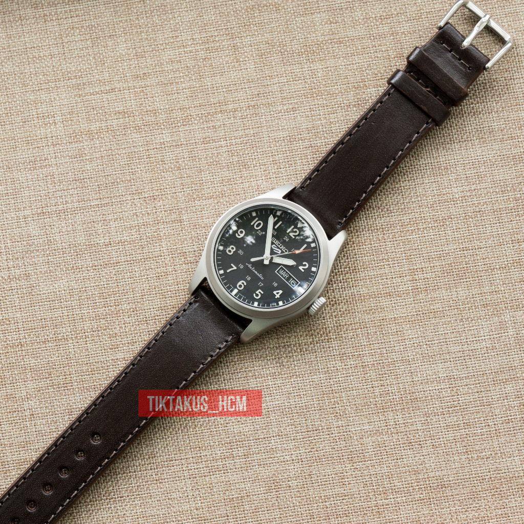 Dây đồng hồ da bò thật, chốt thông minh, da bò Vacheta đủ size 18mm 19mm 20mm 21mm 22mm