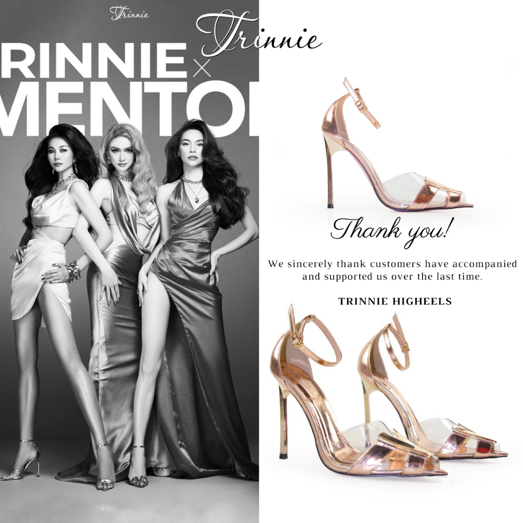 Giày Cao Gót Khánh Vân Slingback Chữ V Trinnie