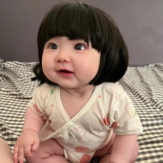 Tóc giả ngắn cho bé gái dễ thương