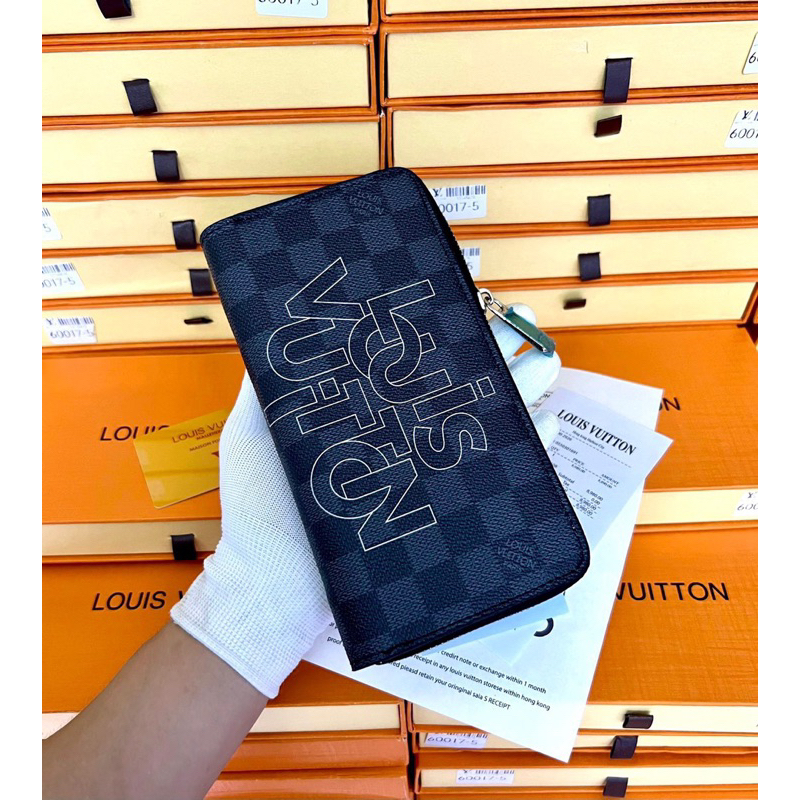 Ví nam Lv cầm tay Fullbox hộp giấy thẻ , chất liệu da pu mềm mịn , thiết kế sang trọng