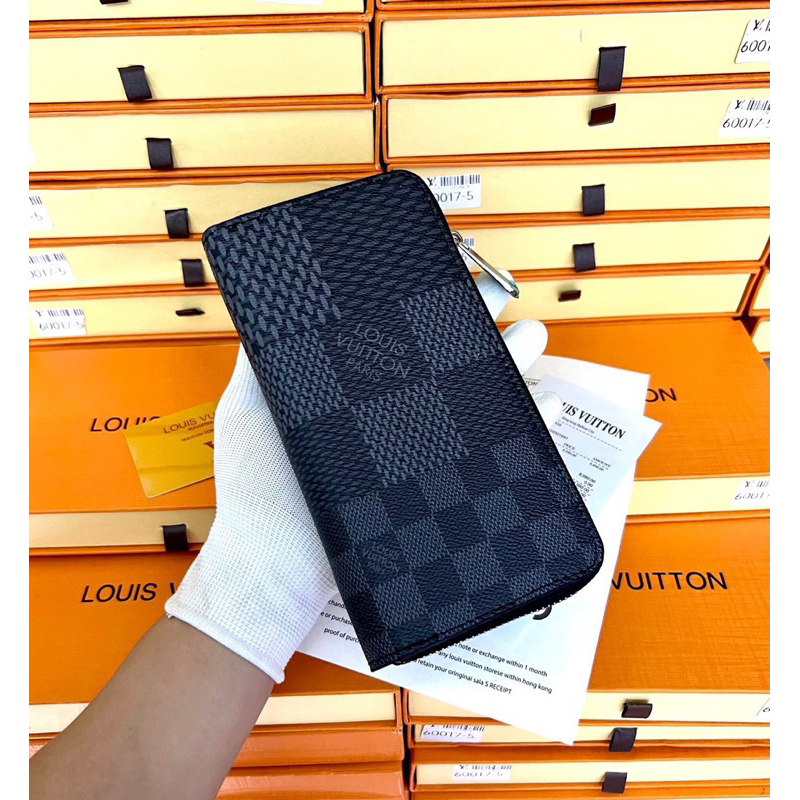 Ví nam Lv cầm tay Fullbox hộp giấy thẻ , chất liệu da pu mềm mịn , thiết kế sang trọng