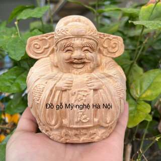 Tượng thần tài gỗ ngọc am (mẫu mới 2023)