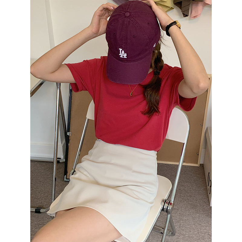 Áo thun Nữ trơn Basic Cotton 100%, áo cotton trơn cho nữ, áo trơn hàng VN SX phom basic Hàn quốc