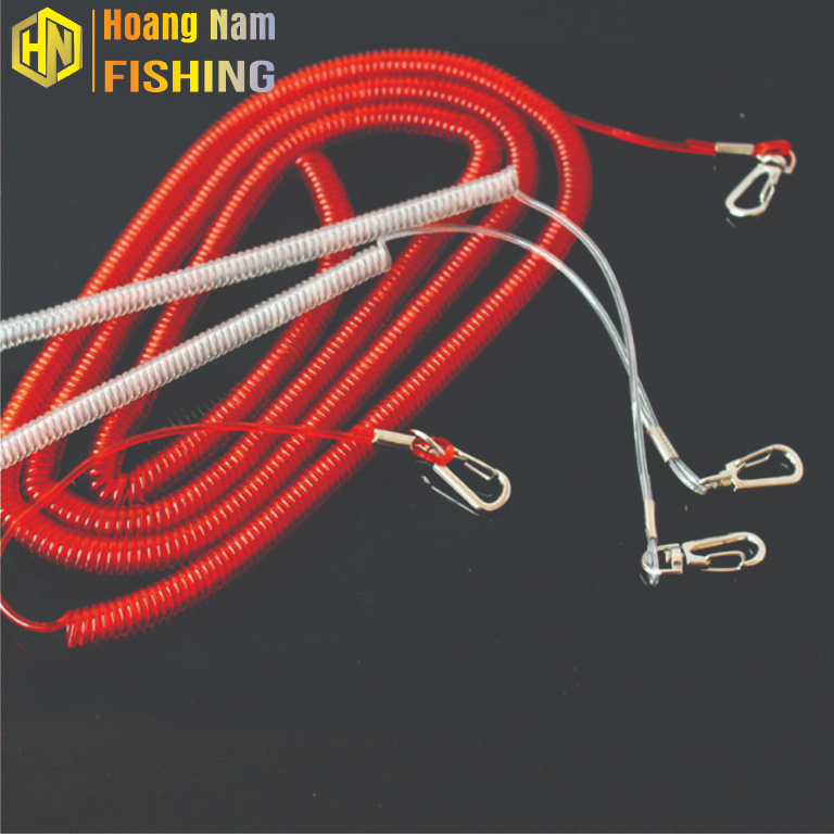 Dây bảo vệ cần câu tay, dây bảo hiểm lò xo câu cá giúp bảo vệ cần tránh rơi, tránh bị kéo đi 5m 8m 10m 15m 20m