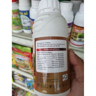 [Phân bón vi lượng Can xi Bo kẽm 500ml] nuôi bông và đậu trái mạnh