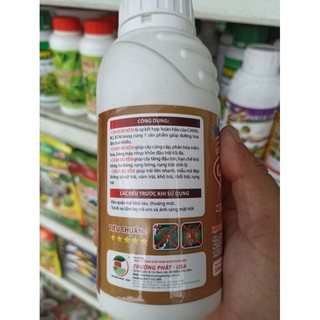 [Phân bón vi lượng Can xi Bo kẽm 500ml] nuôi bông và đậu trái mạnh