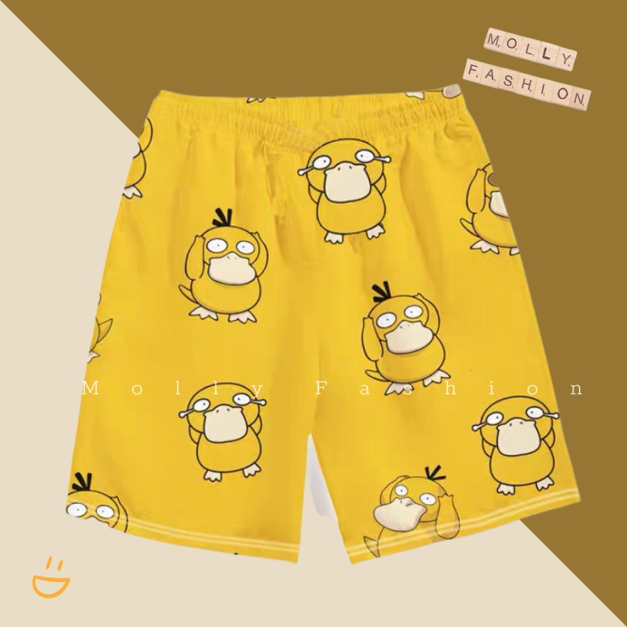 Quần Short hoạt hình Unisex BST 04 ❤️ Quần đùi nam nữ mặc nhà Freesize 38-65kg Molly Fashion