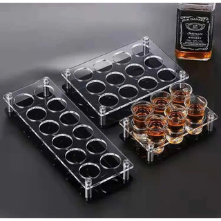  Giá đỡ Khay ly rượu Mica dùng cho tiệc quán bar nhiều màu sắc .Mica 