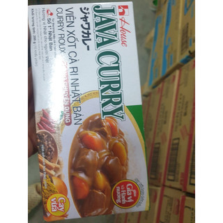 Viên xốt cà ri nhật bản house foods java curry 200g loại ít cay