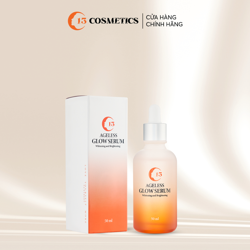 Combo Sữa Rửa Mặt Sạch Sâu, Tinh Chất Dưỡng Trắng Da Serum và Kem Chống Nắng Nâng Tone C13 Cosmetics 230ml