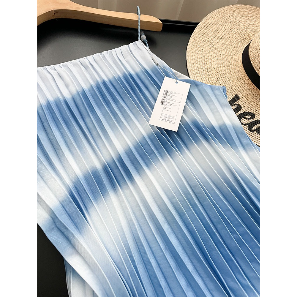 Z554 Váy 2 dây phối màu xuất dư của ELFSLACK