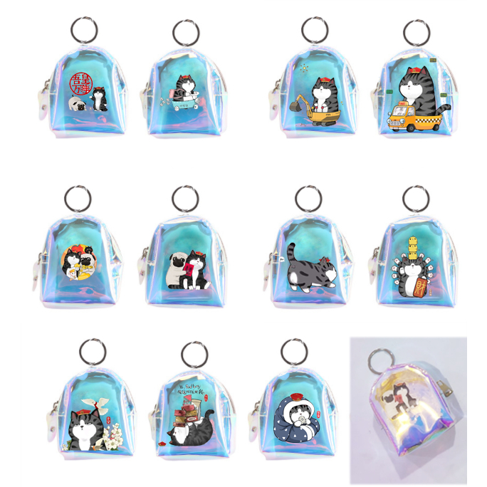 Móc khoá balo hologram jinbeisan hoàng thượng mèo MKH4 thỏ gấu cherry berry roro jump usagyuuun công chúa hoạt hình