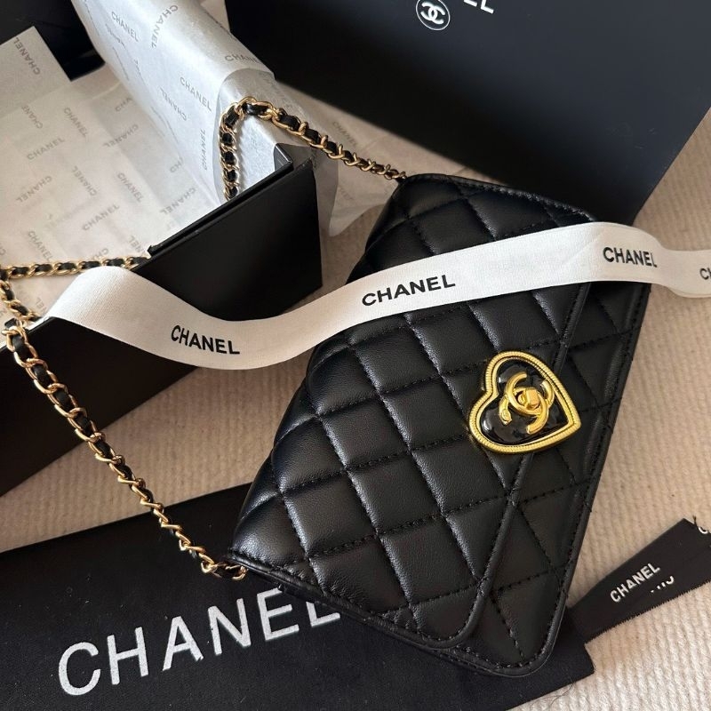 Túi nữ cực xinh C.N woc da mịn bộ khóa hình trái tim sz19x12cm fullbox