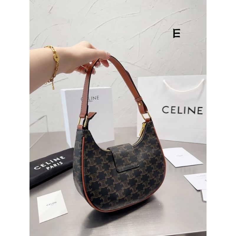 Túi xách nữ C.E Eca chất dày dặn sz24cm miệng túi kéo khóa fullbox