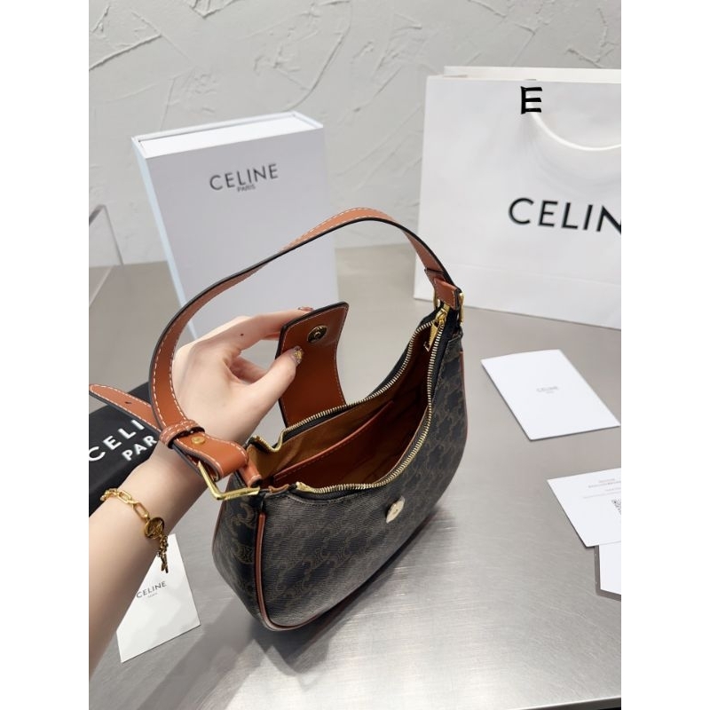 Túi xách nữ C.E Eca chất dày dặn sz24cm miệng túi kéo khóa fullbox