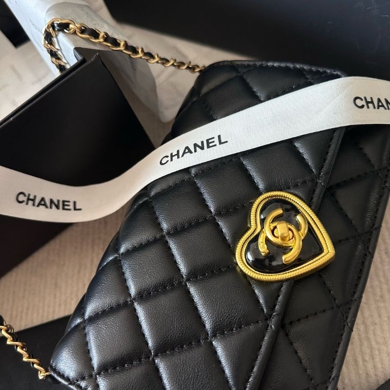 Túi nữ cực xinh C.N woc da mịn bộ khóa hình trái tim sz19x12cm fullbox