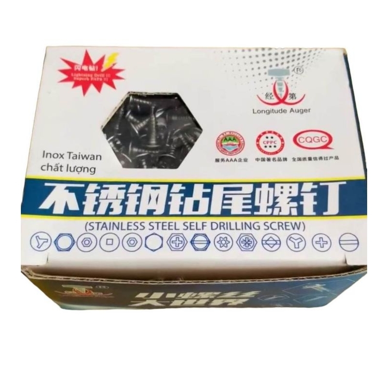 Vít Dù Inox 1F3, 1F6, 2F, 2F5, 3F, 4F, 5F - Hàng Chuẩn Chất Lượng