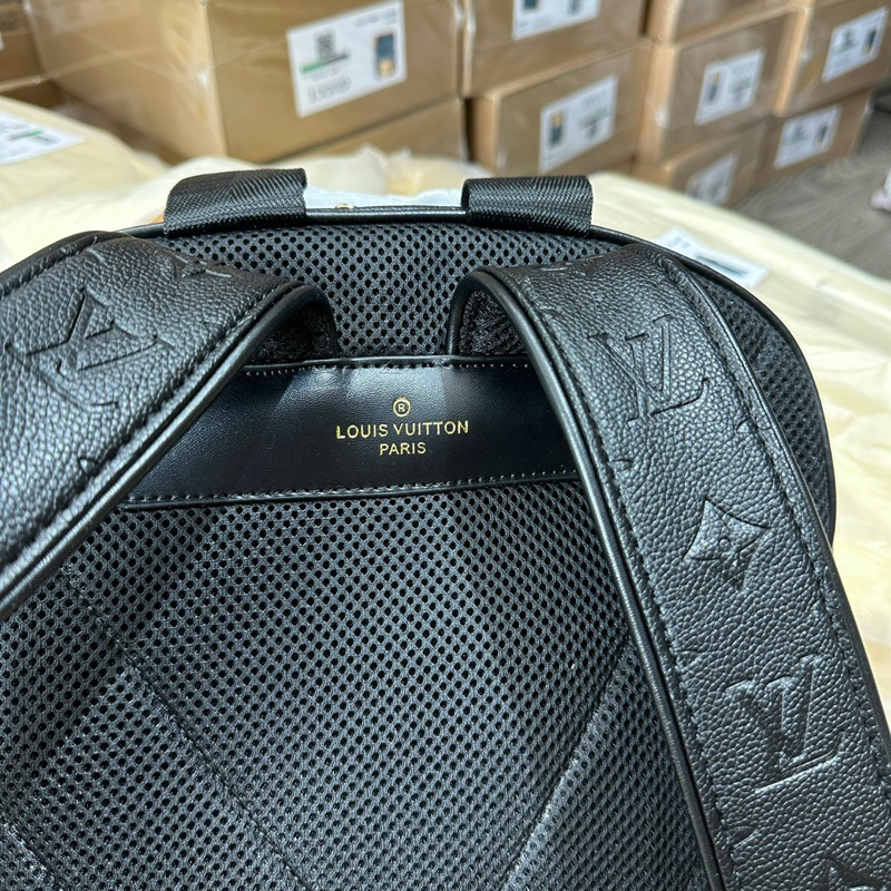 - Balo L.V x N.ba Hoạ Tiết Monograms Đen Cao Cấp, Balo L.V x N.BA