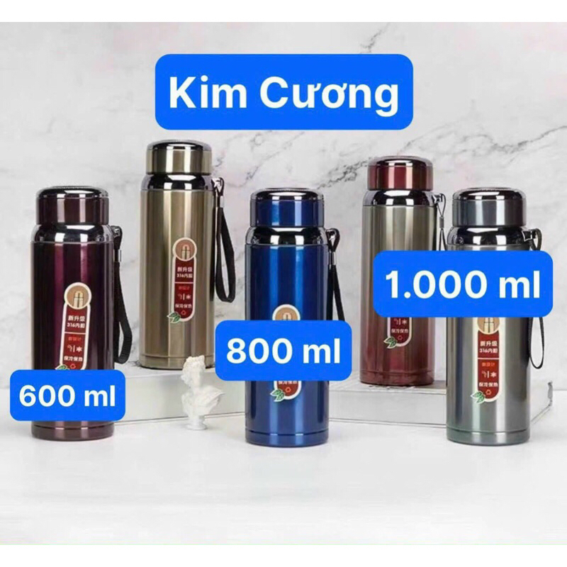 Bình Giữ Nhiệt Inox 600ml - 800ml - 1000ml