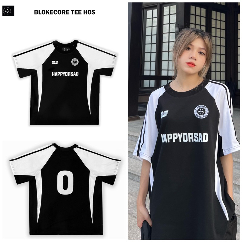 Áo Thun Blokecore HAPPYORSAD Football CLub  ( Tee FC HOS - Tay lỡ )