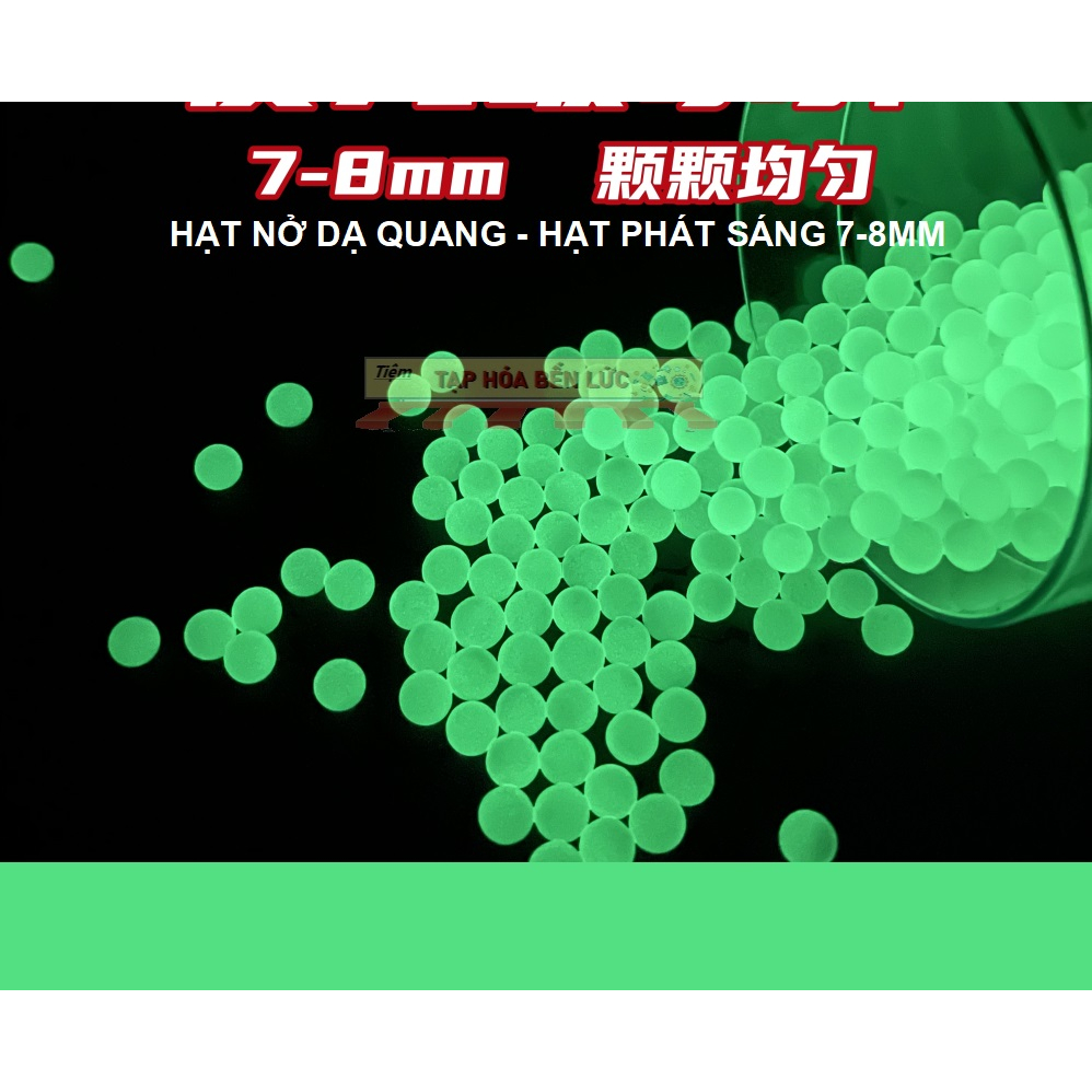 Hạt Nở Ngâm Nước Dạ Quang 7-8mm gói Tròn đều
