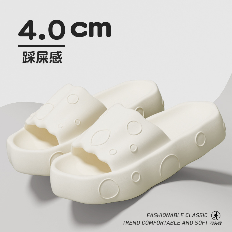 Dép nữ - dép bánh mì đế cao đi biển siêu cute cao 5cm hot 2023