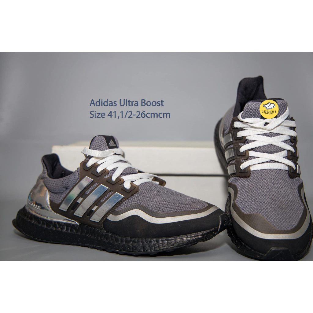 Giày nam  Adidas Ultra Boost, màu đen xám