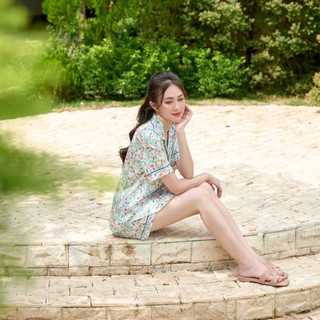 [O] VIBES Đồ bộ Pijama ngắn Lụa Gấm cao cấp Joy Py Set