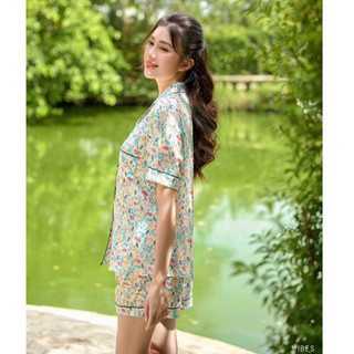 [O] VIBES Đồ bộ Pijama ngắn Lụa Gấm cao cấp Joy Py Set