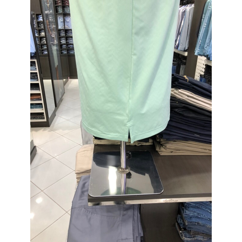 Áo polo owen màu xanh lá họa tiết body fit APT231214