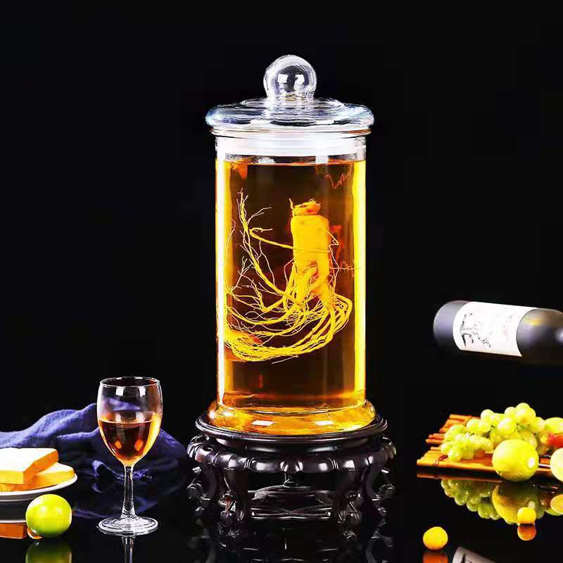 Bình thủy tinh ngâm rượu, bình ngâm rượu dáng trụ dung tích 6 lít – 10 lít