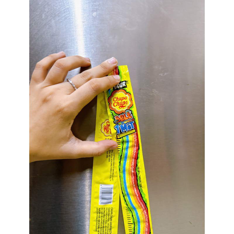 Kẹo chupa chups loại dài 1 mét, đồ ăn vặt