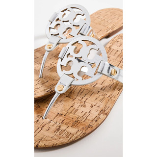 Dép tory burch miller metallic logo thong sandals