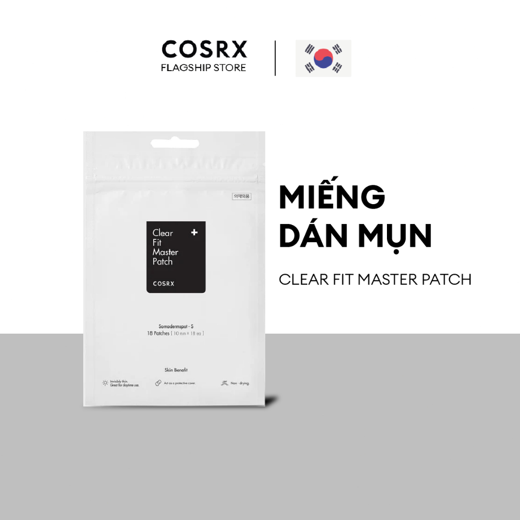 Combo 2 Miếng dán mụn COSRX Clear Fit Master Patch 18 miếng/gói