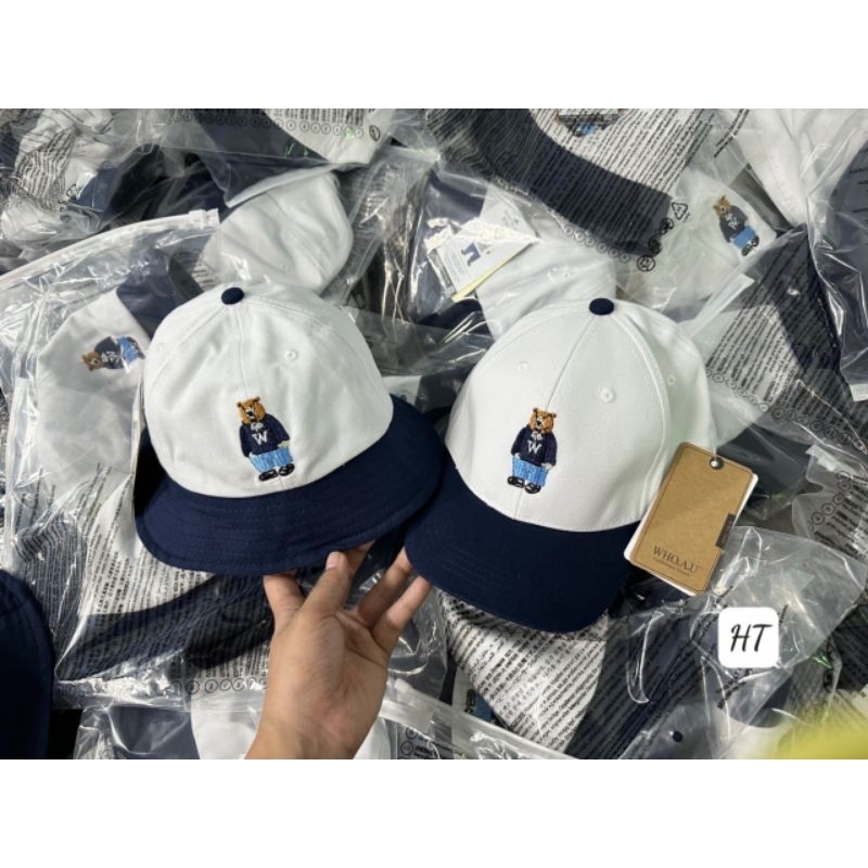 Mũ thêu gấu cho bé- Hàng unisex - Có buôn sỉ-SP 3916