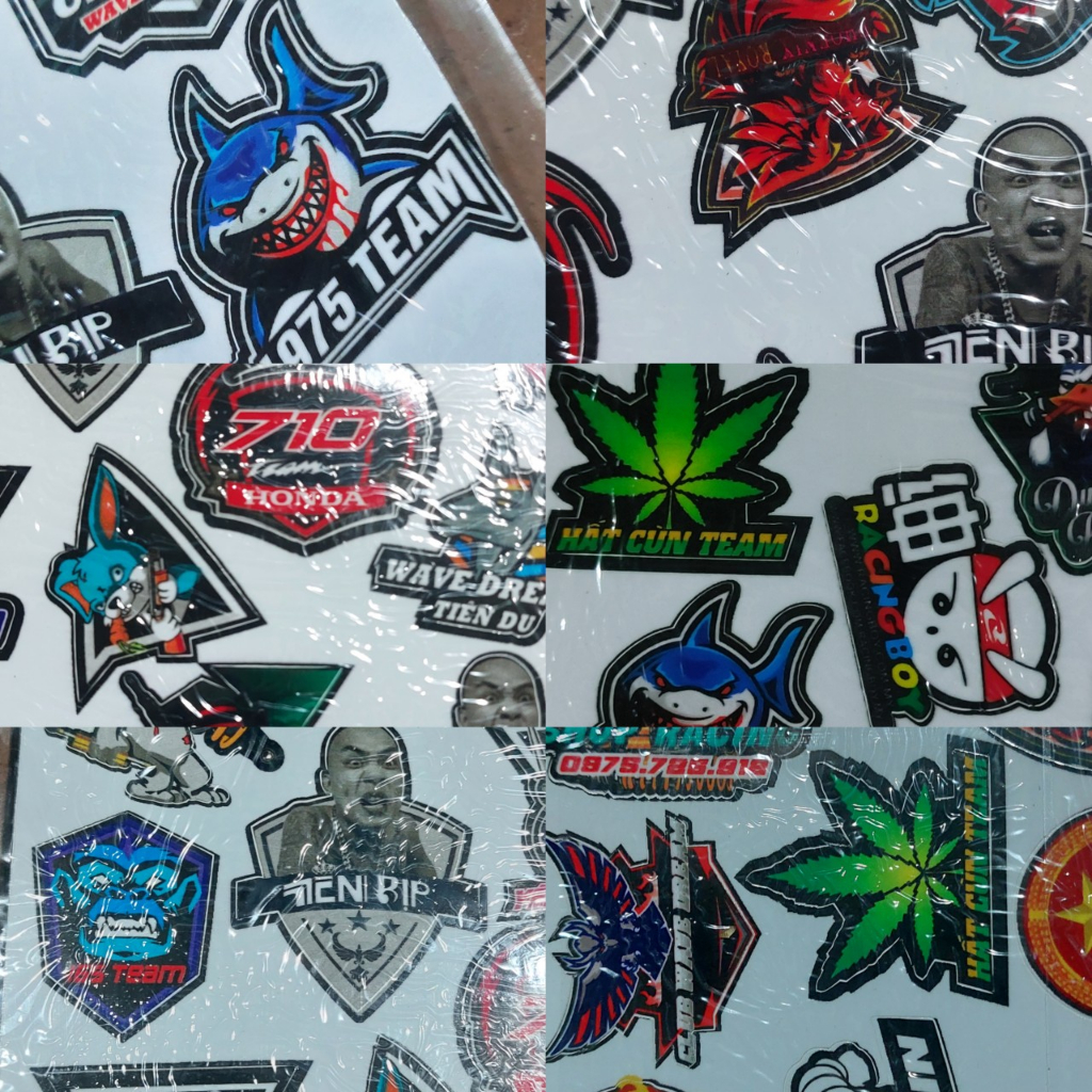 Hình Dán Xe Tem Dán Xe Máy Hình Dán Xe Máy PK Văn Thắng Logo Dán Xe Sticker Dán Xe Máy Cho Mọi Loại Xe